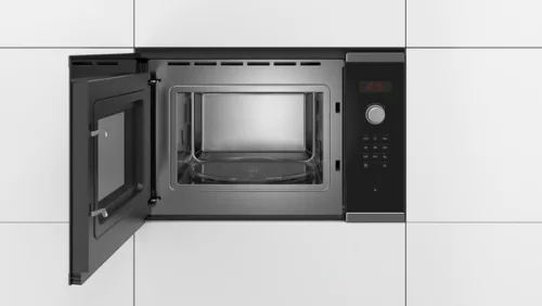 Bosch BFL553MS0 beépíthető mikrohullámú sütő inox/ fekete, 25 L, 900 W
