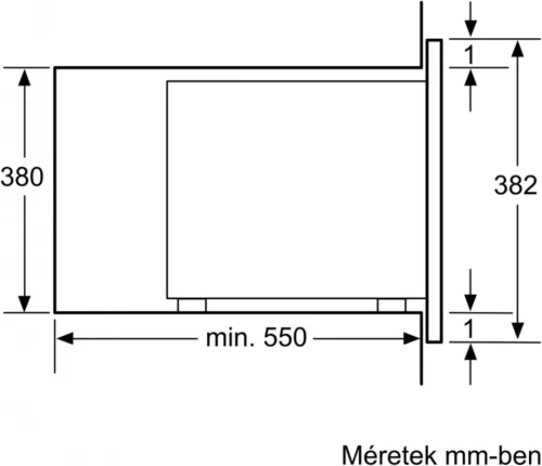 Bosch BFL554MS0 beépíthető mikrohullámú sütő, nemesacél - Serie6 - 900W - 25 liter