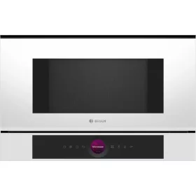   Bosch BFL7221W1 Beépíthető mikrohullámú sütő, 21 L, fehér, balra nyíló