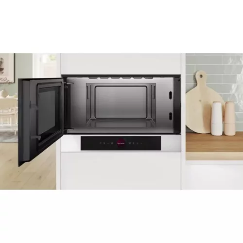 Bosch BFL7221W1 Beépíthető mikrohullámú sütő, 21 L, fehér, balra nyíló