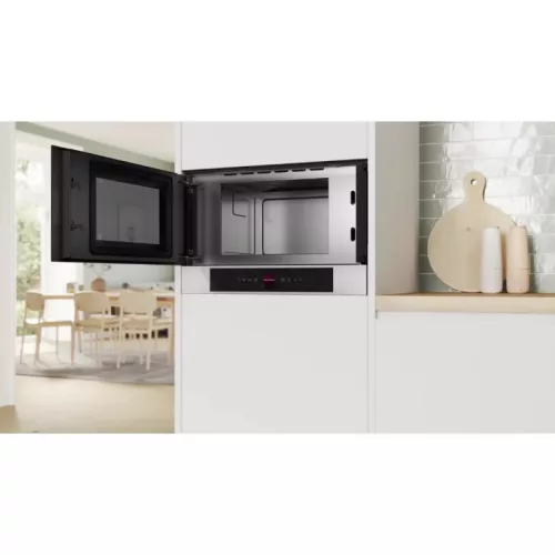 Bosch BFL7221W1 Beépíthető mikrohullámú sütő, 21 L, fehér, balra nyíló