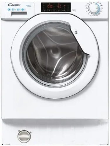 Candy CBW48TWME-S beépíthető elöltöltős mosógép, 8 Kg, A Energiaosztály, 1400 fordulat/perc, fehér