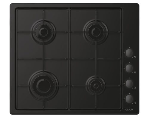 Candy CHW6LBB Beépíthető Gáz Főzőlap - 60 cm, 4 Főzőzóna, Fekete