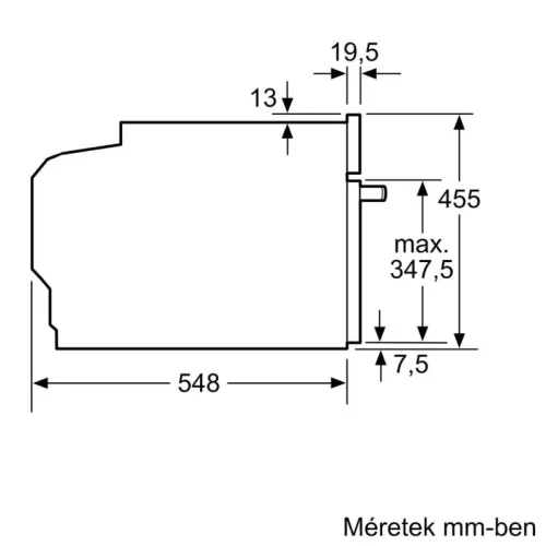 Bosch CMG7761B1 Beépíthető kompakt sütő mikrohullámmal, Digitális kijelzővel, 45 L, 900 W, Fekete, Teleszkópos sütősín nélkül, Pirolitikus öntisztítás