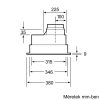 Bosch DHL555BL beépíthető páraelszívó - Serie4 - 50cm - 590m3 - 3+1 fokozat 