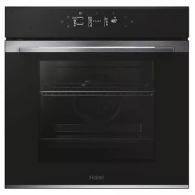   HAIER H6 ID25G3YTX beépíthető sütő, A++, érintőkijelző, hőlégbefúvás, 19 funkció, AirFry funkció, pirolitikus és gőz