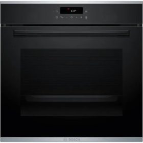   Bosch HBA272BB3 beépíthető sütő, fekete, 7 sütőfunkció, pirolitikus, érintővezérlés, AutoPilot10, Air Fry funkció tálcával, 71 l