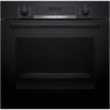Bosch HBA534EB3 Önállóan beépíthető sütő - Serie4 - fekete - 71 l sütőtér - 7 funkció - 3D hőlégbefúvás - Energiaosztály: A+ - EcoClean hátfal