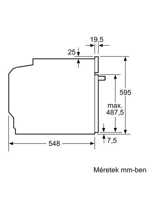 Bosch HBA554ES0 sütő inox 