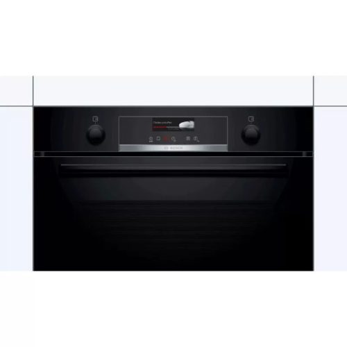 Bosch HBG539EB0 beépíthető sütő 13 funkcióval, Digit. kijelzővel, 71 L, teleszkópos sütősín, öntisztító funkció: hidrolitikus öntisztítás