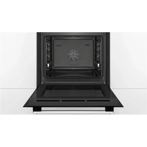 Bosch HBG539EB3 beépíthető sütő,  fekete,  EcoClean hátfal AirFry TFT kijelző Serie6, 71 L sütőtér, 13 funkció, A+ energiaosztály