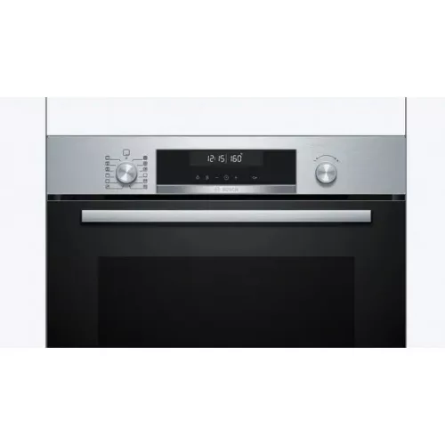 Bosch HBG578ES3 beépíthető sütő, nemesacél, 10 sütőfunkció, pirolitikus, LCD-kijelző, AutoPilot30, teleszkópos sütősín, 71 liter (2 év jótállás fogyasztónak)