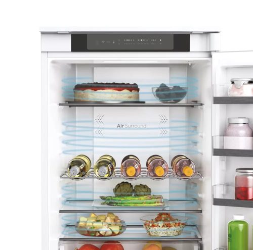 HAIER HBW5518E Beépíthető kombinált hűtőszekrény 177 cm magas,  248 l, Total No Frost, WiFi, LED világítás