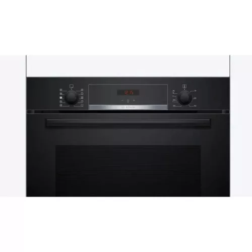Bosch HQA534BB3 beépíthető sütő gőz funkcióval, fekete, 8 sütőfunkció, EcoClean hátfal, 3D Hotair, gyorsfelfűtés, 71 liter, A+ energiaosztály