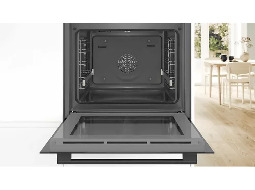 Bosch HRA5380B0 önállóan beépíthető sütő AddedSteam gőzfunkcióval, Serie 6, A energiaosztály, 71 L, 10 funkció, fekete