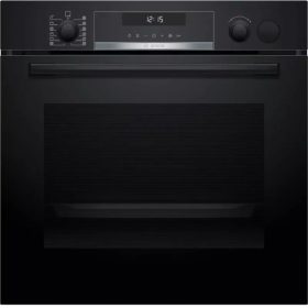   Bosch HRG272EB3 beépíthető sütő, fekete, 8 sütőfunkció, pirolitikus, gőzfunkciós, AirFry funkció tálcával, 3D hőlégbefúvás, 71 l