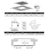 EVIDO VETRO 60CB üvegkerámia főzőlap, 60 cm, fekete, keret nélkül, érintőszenzor, 9 fokozat, Led kijelző