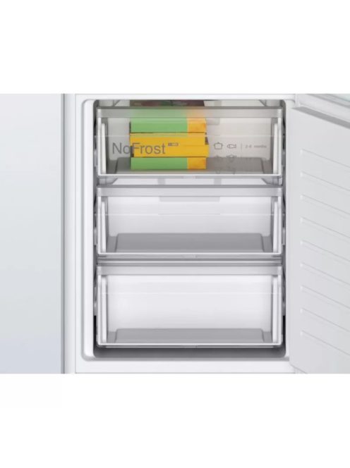 Bosch KIN86NSF0 beépíthető kombinált hűtő/fagyasztószekrény - Serie2 - Csúszózsanér - NoFrost - 184+76 l nettó űrtartalom - 177,5x56x55cm
