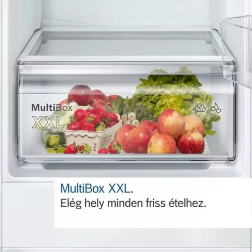 Bosch KIR81ADE0 Beépíthető hűtőkészülék - Serie6 - Lapos zsanér - 319l nettó űrtartalom - 177,2x56x55cm - Energiaosztály: E