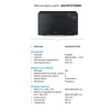 Midea AG20CF2EBK szabadonálló mikrohullámú sütő,  grill funkció, fekete, 20L
