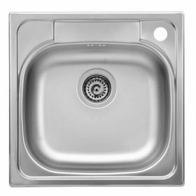   Livinox Panel mosogató 48x48 3 1/2" jobb csaplyukkal, natúr