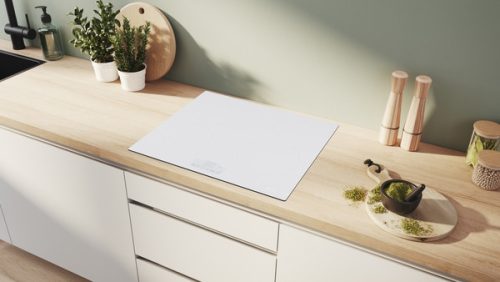 Bosch PIF612BB1E Indukciós üvegkerámia főzőlap - Serie6 - Fehér - 60cm - Keret nélküli kivitel - 4 indukciós főzőzóna, 7,4kW