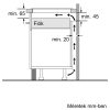 Bosch PIF612BB1E Indukciós üvegkerámia főzőlap - Serie6 - Fehér - 60cm - Keret nélküli kivitel - 4 indukciós főzőzóna, 7,4kW