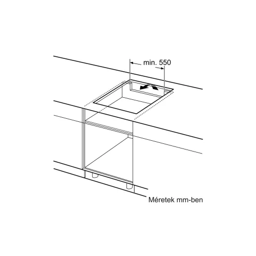 Bosch PIF61ABB5E beépíthető indukciós főzőlap, matt fekete, 60 cm, TouchSelect, QuickStart, ReStart, Timer, 2 fázisra köthető, 7.4 kW