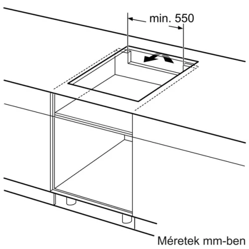 Bosch PIF645FB1E beépíthető indukciós főzőlap, nemesacél keret - DirectSelect