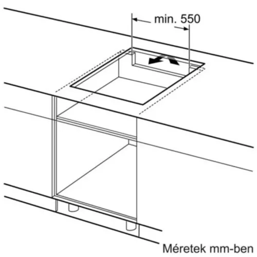 Bosch PIF651HC1E beépíthető indukciós főzőlap, 60cm, DirectSelect, PerfectFry Plus, Timer, QuickStart, ReStart, 7.4 kW, 2 fázisra köthető (2 év garancia)