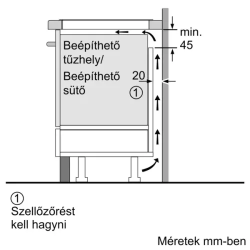 Bosch PUG611AA5E Beépíthető indukciós főzőlap, 60 cm, érintővezérlés, PowerBoost, QuickStart, kizárólag 1 fázisra köthető, 4,6 kW (2 év garancia)