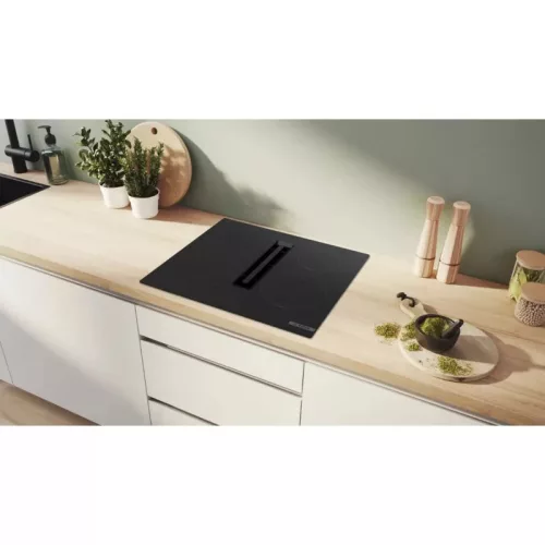 Bosch PVS611B16E beépíthető indukciós főzőlap beépített páraelszívóval, 60 cm, érintővezérlés, Booster funkció, időzítő, 622 m3/h elszívási teljesítmény, 61-69 dB/A (3 év garancia)
