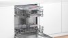Bosch SMV4EVX00E Beépíthető mosogatógép, bútorlap nélkül 14 teríték, 9 L fogyasztás, 6 program, 44 db zajszint, C energiaosztály, Felső evőeszköztartó tálca, 60 cm, Digit. kijelző