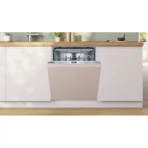 Bosch SMV4HVX14E teljesen beépíthető mosogatógép VarioDrawer felső kosár Serie4, 14 teríték, C, 6 program, 6 opció, LED kijelző VarioFlex kosárrendszer, VarioDrawer, 9 l, 42 dB(A)