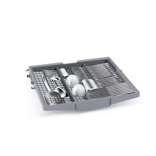 Bosch SMV4HVX14E teljesen beépíthető mosogatógép VarioDrawer felső kosár Serie4, 14 teríték, C, 6 program, 6 opció, LED kijelző VarioFlex kosárrendszer, VarioDrawer, 9 l, 42 dB(A)