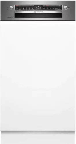 Bosch SPI4HMS13E beépíthető mosogatógép, 45 cm, D, kezelőpaneles, 10 teríték, HomeConnect, VarioDrawer, Expressz program, VarioSpeed, 44 dB(A)