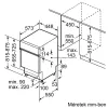 Bosch SPI4HMS13E beépíthető mosogatógép, 45 cm, D, kezelőpaneles, 10 teríték, HomeConnect, VarioDrawer, Expressz program, VarioSpeed, 44 dB(A)