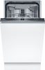 Bosch SPV2HMX42E Beépíthető mosogatógép, 45 cm, 10 teríték, 9.5 L fogyasztás, 5 program, 46 db zajszint, E energiaosztály, Felső evőeszköztartó