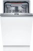 Bosch SPV4EMX24E Beépíthető mosogatógép, 10 teríték, 45 cm, 8.9 L fogyasztás, 6 program, 44 db zajszint, C energiaosztály, Felső evőeszköztartó tálca