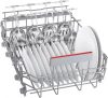Bosch SPV4EMX24E Beépíthető mosogatógép, 10 teríték, 45 cm, 8.9 L fogyasztás, 6 program, 44 dBa zajszint, C energiaosztály, Felső evőeszköztartó tálca