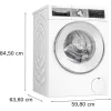 Bosch WGG244F9BY Elöltöltős mosógép - i-DOS automatikus adagolás - IronAssist gőzprogram - 9 kg - A energiaosztály - 1400 ford/perc