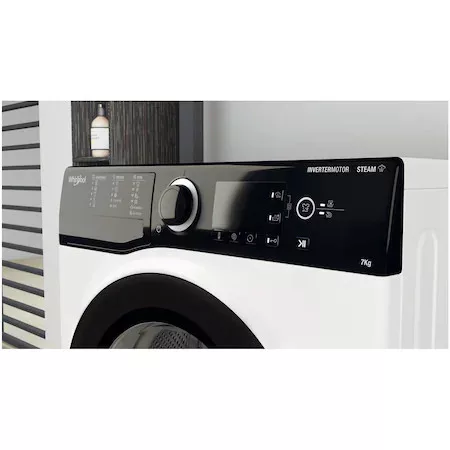 Whirlpool WRSB 7259 D EU Slim mosógép, 7 kg, 1200 ford/perc, Inverter Motor, Display digital, B energiaosztály