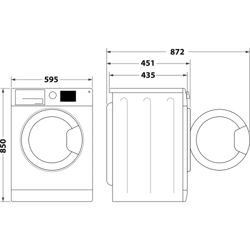 Whirlpool WRSB 7259 D EU Slim mosógép, 7 kg, 1200 ford/perc, Inverter Motor, Display digital, B energiaosztály