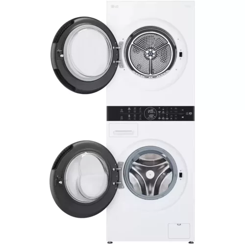 LG WT1210WWF WashTower™ Mosó-szárítógép, 12/10 kg, max. 1400 ford./perc, Steam™, TurboWash™360, Automatikus kondenzátortisztítás