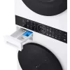 LG WT1210WWF WashTower™ Mosó-szárítógép, 12/10 kg, max. 1400 ford./perc, Steam™, TurboWash™360, Automatikus kondenzátortisztítás