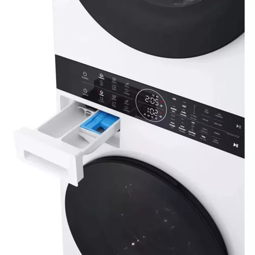 LG WT1210WWF WashTower™ Mosó-szárítógép, 12/10 kg, max. 1400 ford./perc, Steam™, TurboWash™360, Automatikus kondenzátortisztítás