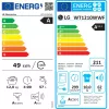 LG WT1210WWF WashTower™ Mosó-szárítógép, 12/10 kg, max. 1400 ford./perc, Steam™, TurboWash™360, Automatikus kondenzátortisztítás