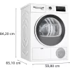Bosch WTH83256BY Hőszivattyús szárítógép, 8 kg, EasyClean Filter: hatékony szárítás és könnyű karbantartás