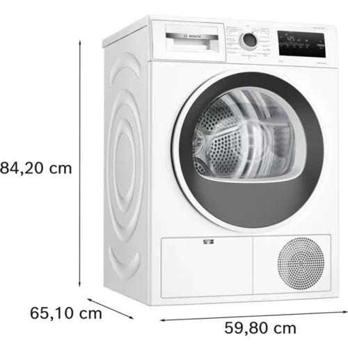 Bosch WTH83256BY Hőszivattyús szárítógép, 8 kg, EasyClean Filter: hatékony szárítás és könnyű karbantartás